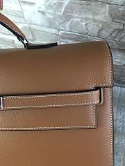 Hermes epsom brown - silver hardware 38cm - 5