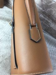 Hermes epsom brown - silver hardware 38cm - 4