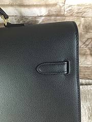 Hermes epsom black - gold hardware 38cm - 6