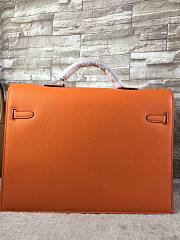 Hermes epsom orange - silver hardware 38cm - 2