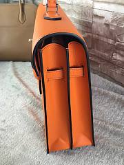 Hermes epsom orange - silver hardware 38cm - 3