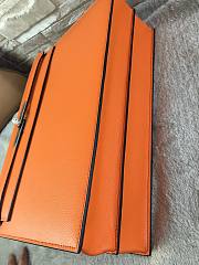 Hermes epsom orange - silver hardware 38cm - 5