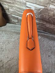 Hermes epsom orange - silver hardware 38cm - 6