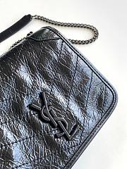 YSL Niki leather wallet-on-chain all black bag - 3