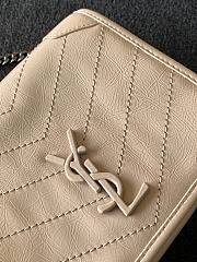 YSL Niki leather wallet-on-chain beige bag - 2