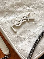 YSL Niki leather wallet-on-chain white bag - 2