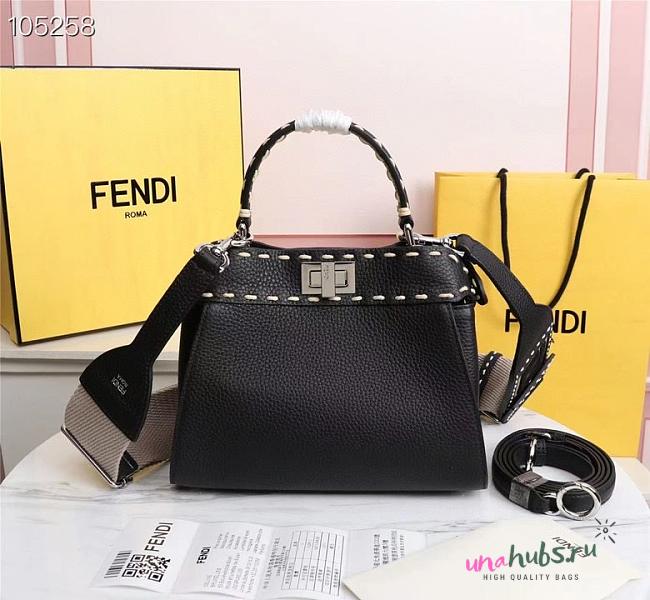 Fendi Peekaboo small black bag 8BN288 - 1
