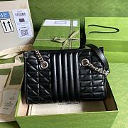 GG Marmont small tote black bag - 6