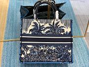 Dior book tote blue coconut embroided bag 41cm - 5