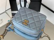 Chanel shoulder blue bag - 4