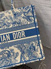 Dior book tote blue tiger 36cm - 5