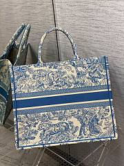 Dior book tote blue tiger 41cm - 4