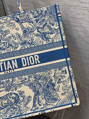 Dior book tote blue tiger 41cm - 2