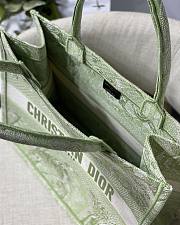 Dior book tote green embroided bag 36cm - 6