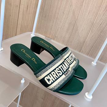 Dior heels green 3cm