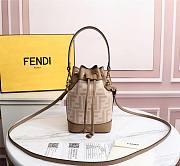 Fendi FF Logo bucket in beige - 1