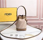 Fendi FF Logo bucket in beige - 3