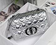 Dior Caro Silver Metallic 25cm - 4