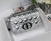 Dior Caro Silver Metallic 25cm - 6