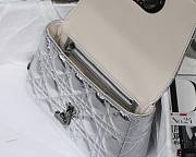 Dior Caro Silver Metallic Small 20cm - 5