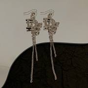 Dior silver long earings  - 4