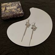 Dior silver long earings  - 2