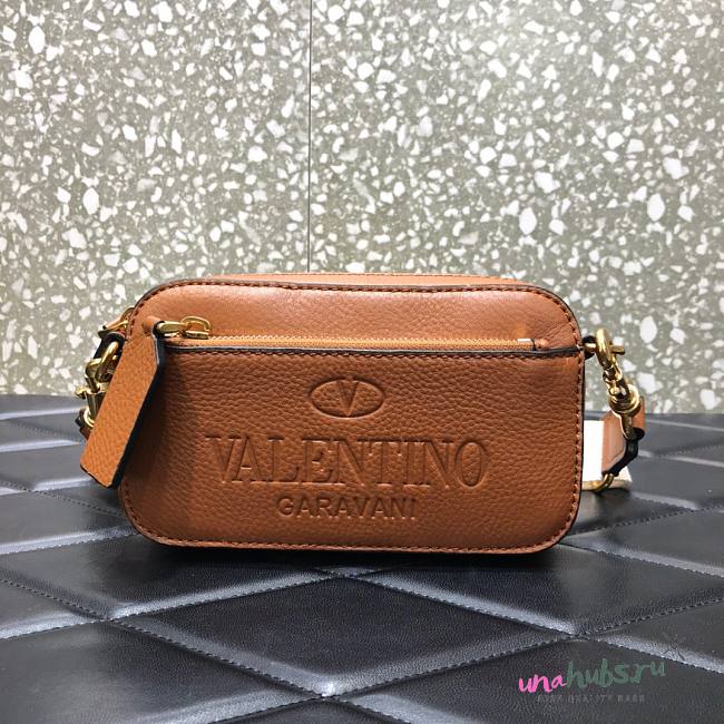 Valentino brown logo shoulder bag  - 1