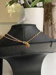 Dior necklace double gold chains  - 4