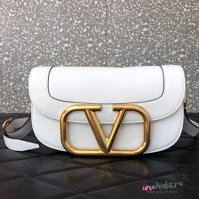 VALENTINO Garavani Medium White Shoulder Bag - 1