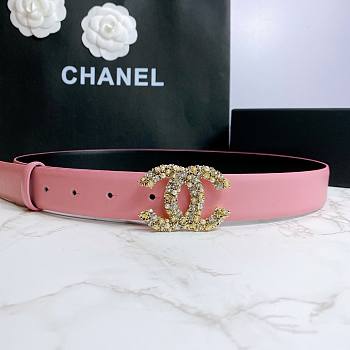 Chanel pink belt 