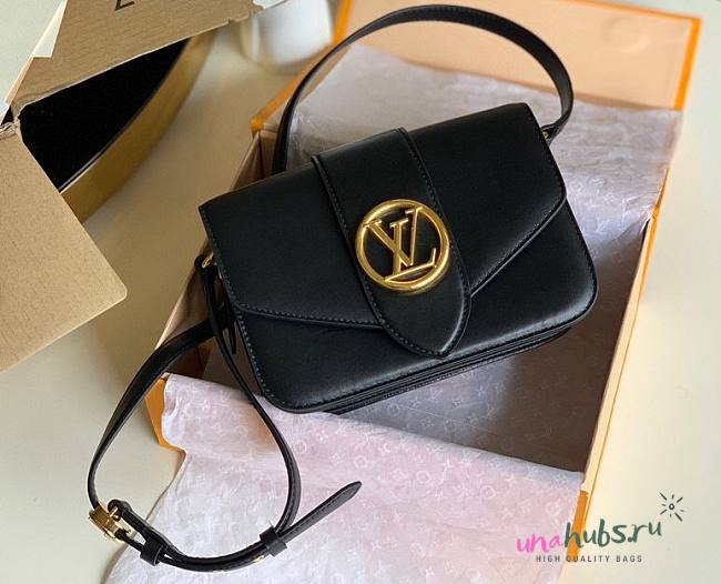 Louis Vuitton LV Pont 9 Black Shoulder Bag M55950 - 1