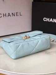 Chanel flap bag light blue 19 bag 26cm  - 3