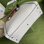 Gucci Diana small crocodile white tote bag 27cm - 5