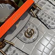 Gucci Diana small crocodile white tote bag 27cm - 4