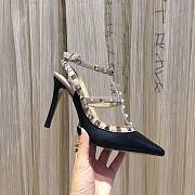 Valentino Black Patent Rockstud high heels 10cm - 1