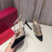 Valentino Black Patent Rockstud high heels 10cm - 5