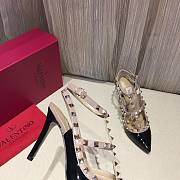 Valentino Black Patent Rockstud high heels 10cm - 4