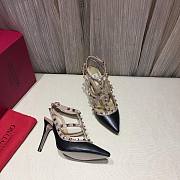 Valentino Black Patent Rockstud high heels 10cm - 3