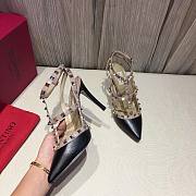 Valentino Black Patent Rockstud high heels 10cm - 2