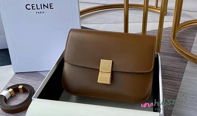 Celine Classis Box Brown 24cm - 1