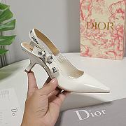 Dior Slingback white patent leather heels - 3