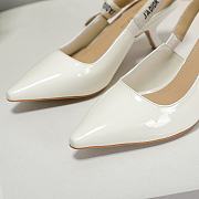 Dior Slingback white patent leather heels - 4