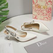 Dior Slingback white patent leather heels - 6