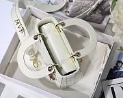 Dior Lady White Amour 20cm Bag - 6