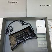 Balenciaga Hourglass Chain All Black Wallet  - 5