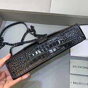 Balenciaga Hourglass Chain All Black Wallet  - 3