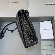 Balenciaga Hourglass Chain All Black Wallet  - 2