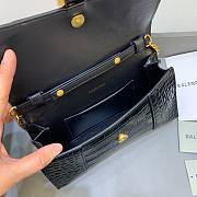 Balenciaga Hourglass Chain Black Wallet - 4