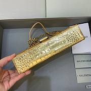 Balenciaga Hourglass Chain Gold Wallet - 3