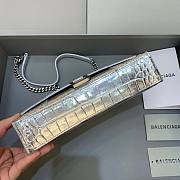 Balenciaga Hourglass Chain Silver Wallet - 2